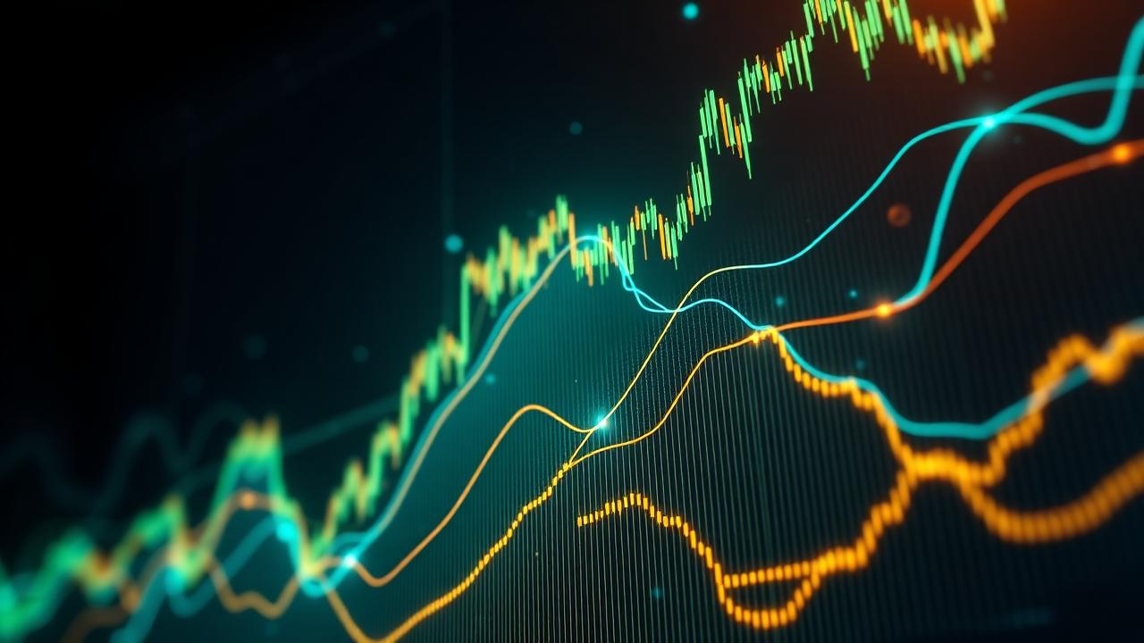 Abstract glowing financial chart showing smart money order flow